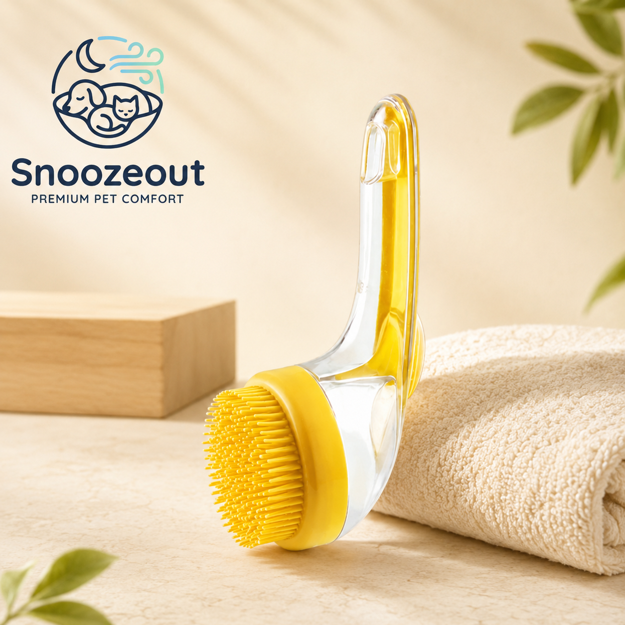 2-in-1 Shampooborstel voor Huisdieren