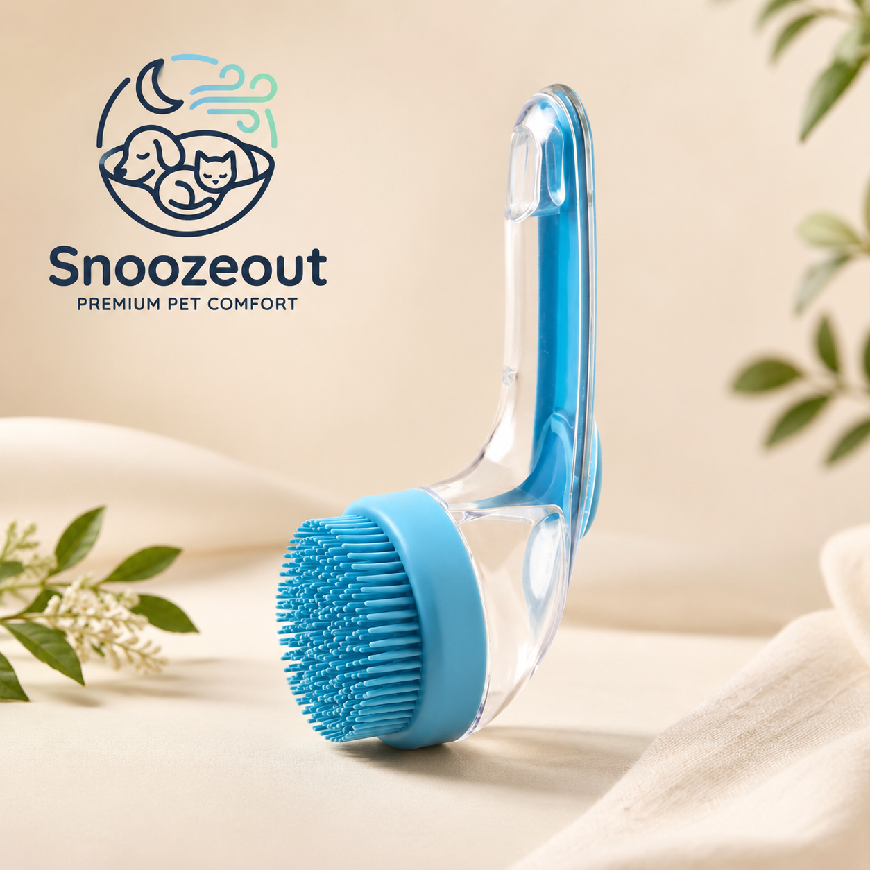 2-in-1 Shampooborstel voor Huisdieren