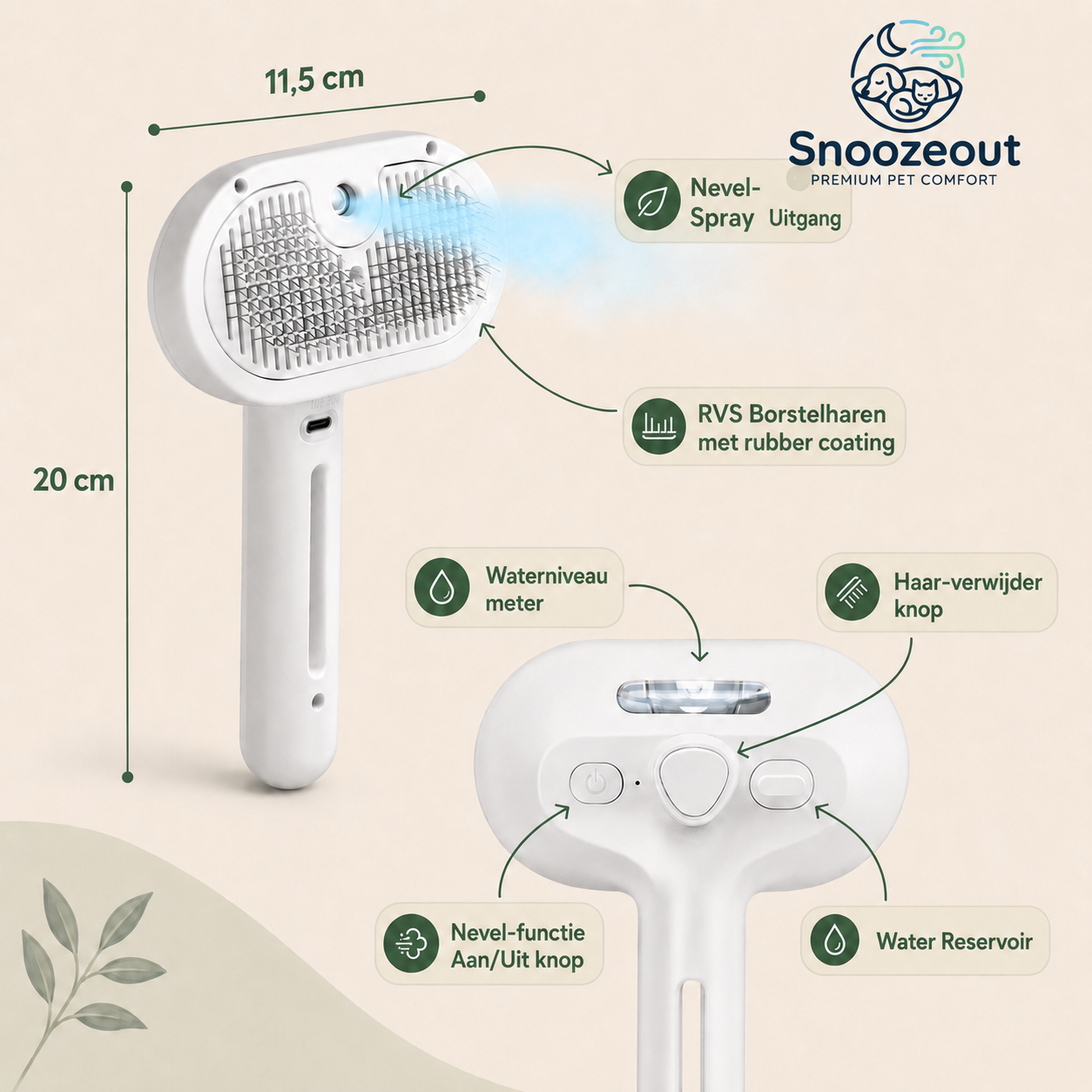 Frisse Vacht Starterset - Borstel & Shampoo Druppels