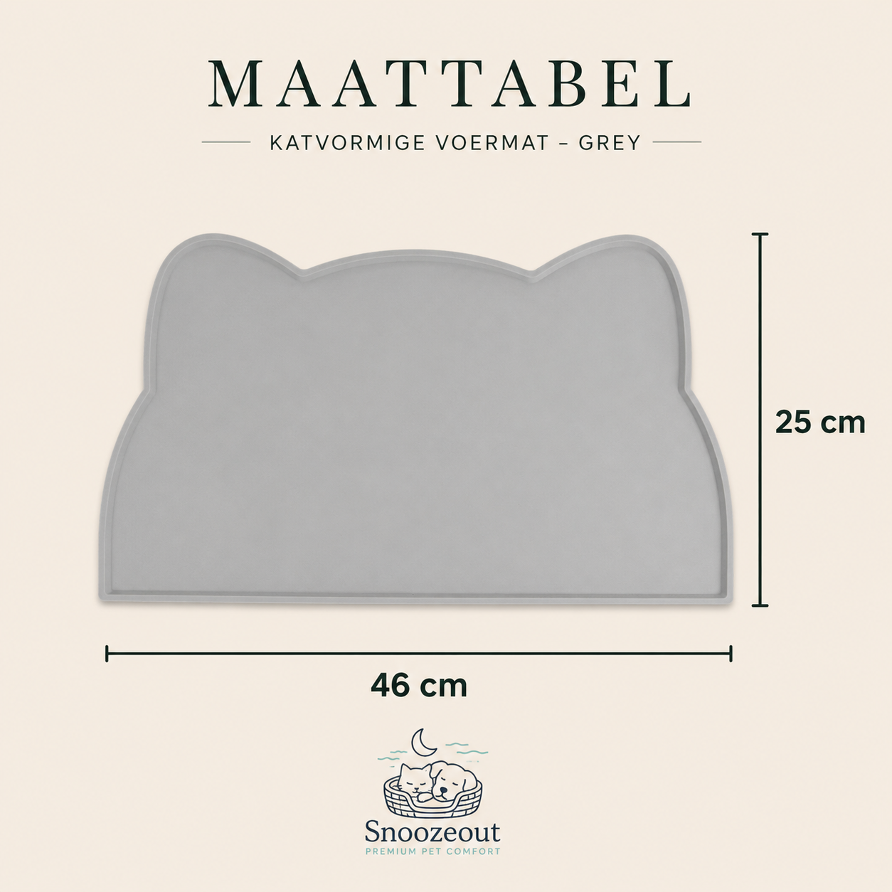 Anti-Slip Placemat voor Voer- en Drinkbak