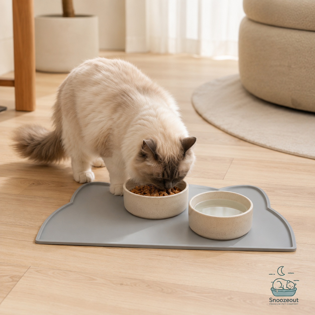 Anti-Slip Placemat voor Voer- en Drinkbak