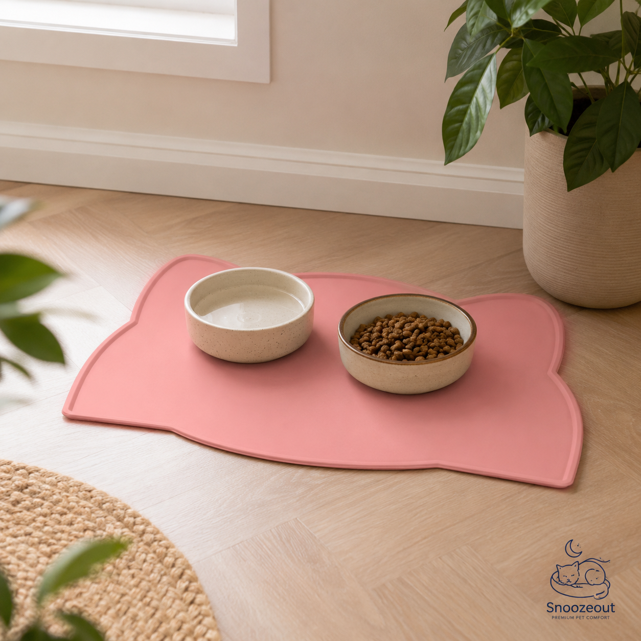 Anti-Slip Placemat voor Voer- en Drinkbak