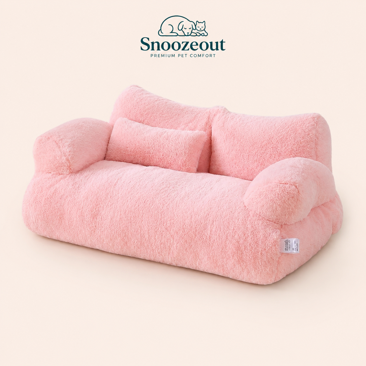 Pluche Kattensofa met Steunrand