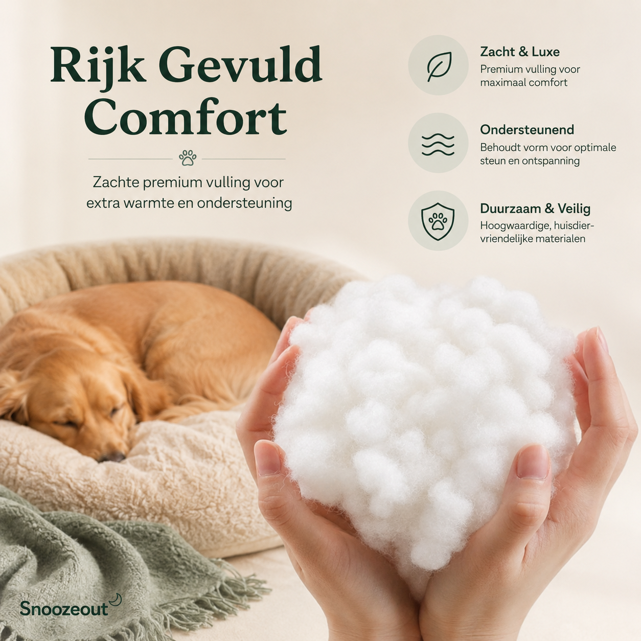 Grotmand voor Kat & Kleine Hond – Warm en Beschut