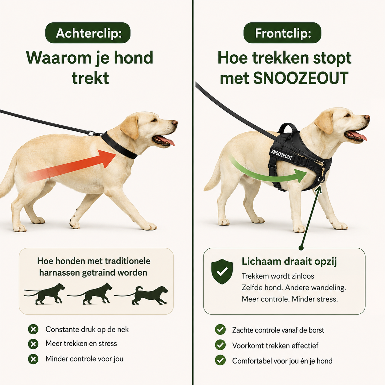 Anti-Trek Tuig voor Honden – Rustiger Wandelen