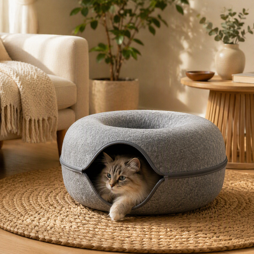Donut Mand met Speeltunnel voor Katten