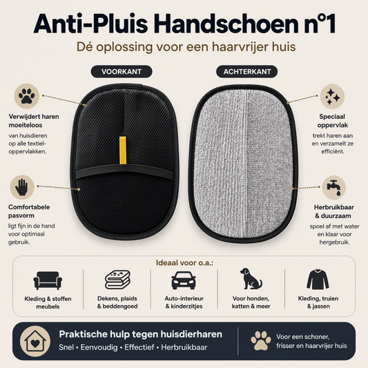 Snoozeout Huisdierhaar Handschoen