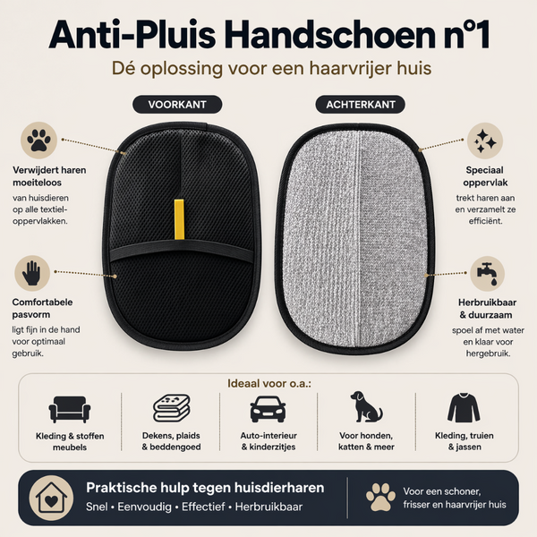 Snoozeout Huisdierhaar Handschoen